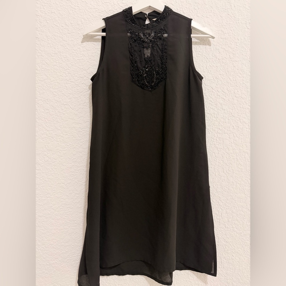 ZARA Black Beaded Dress- Elegance Made to Celebrate ✨